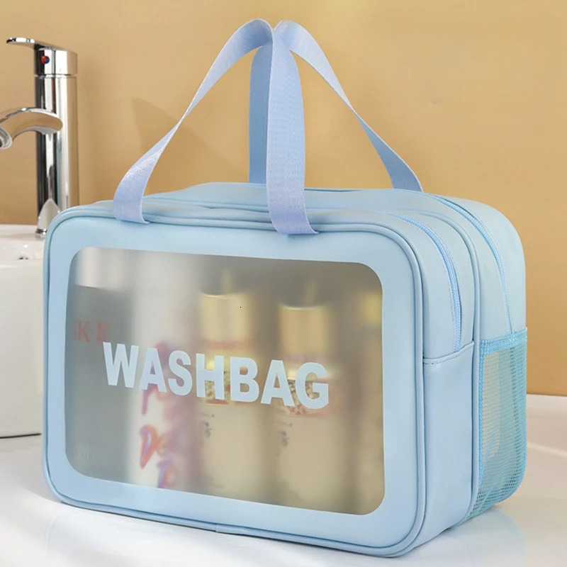 Wet dry separation makeup bag portable toilet bag travel essentials large capacity storage bag fitness and swimming essentials 240228