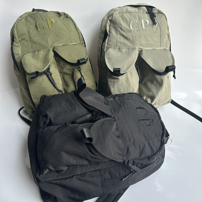 Men Women CP Shoulder Schoolbags Outdoor Sports Nylon Embroidered Logo Shoulder Bag