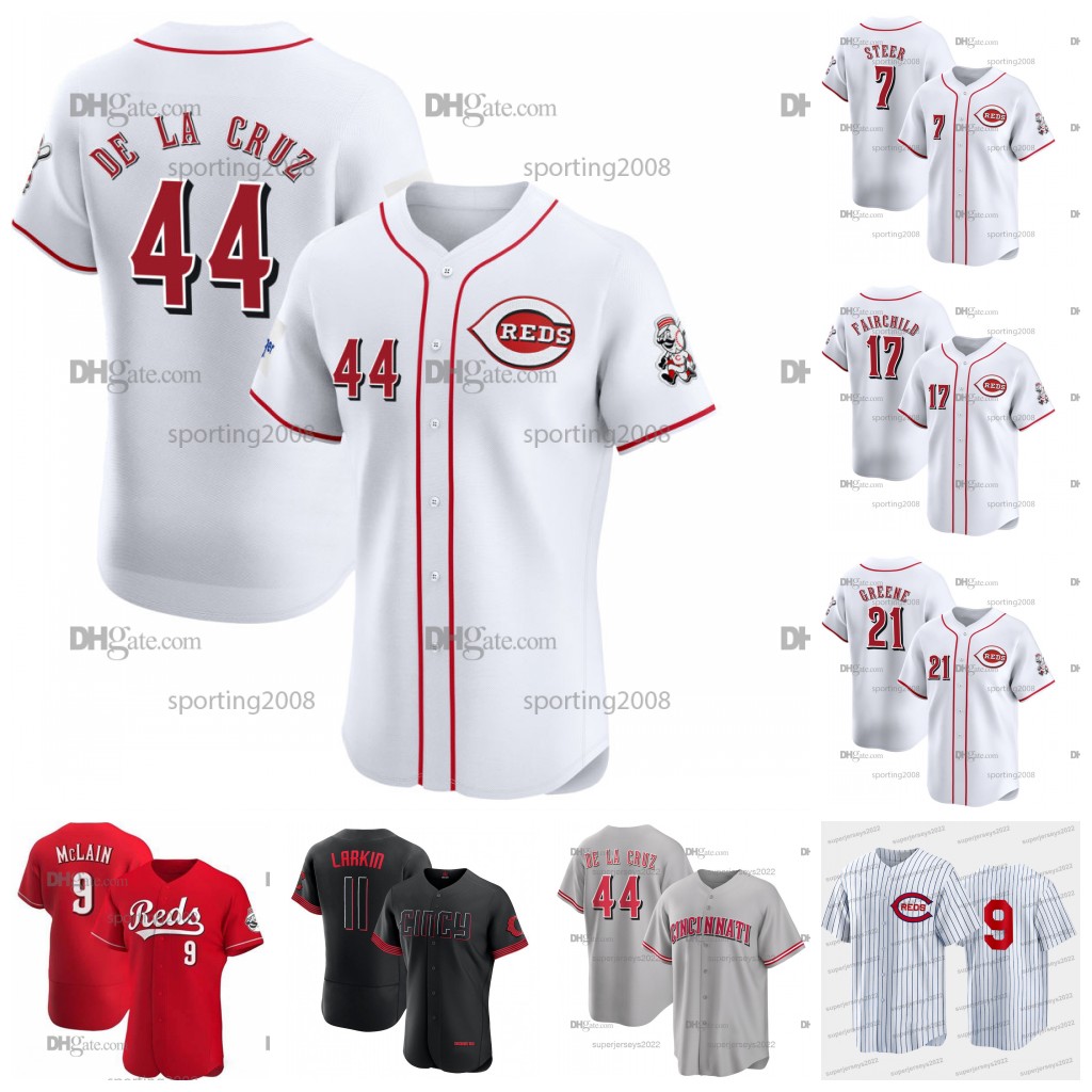44 Elly De La Cruz 9 Matt McLain Reds Jersey Jonathan India Spencer Steer Hunter Greene Stuart Fairchild Joey Votto Tyler Stephenson Morgan Jake Fraley Jose Barrero