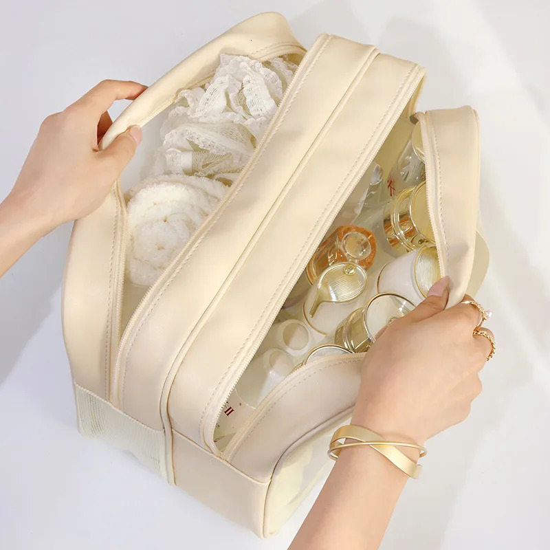 Wet dry separation makeup bag portable toilet bag travel essentials large capacity storage bag fitness and swimming essentials 240228