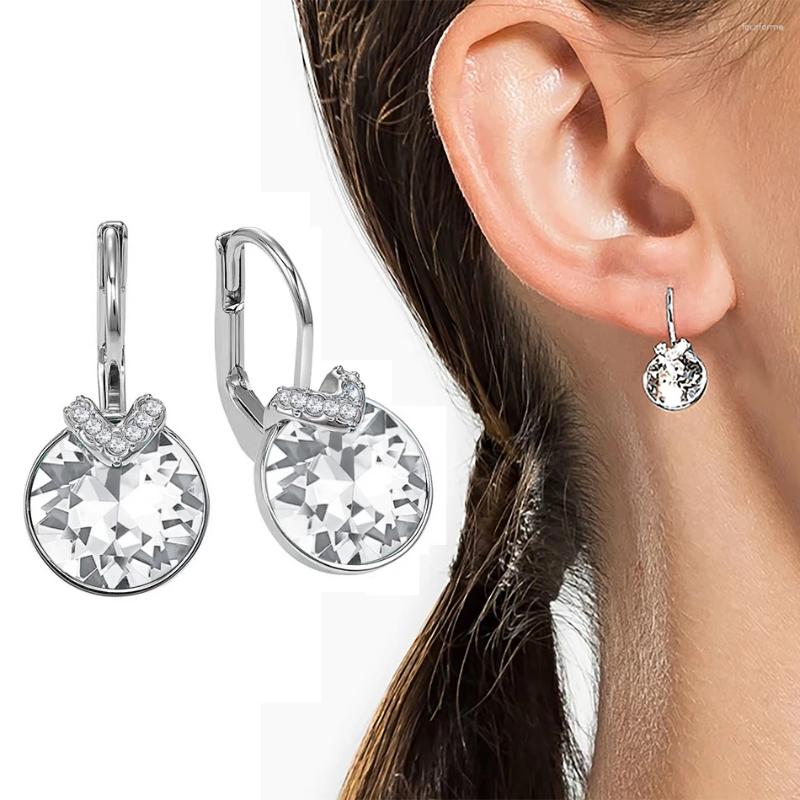 Elegant Pierced Jewellery: Miniature Round-Cut Gold Toned Bella Bellas by Austrian Craftsmanship
