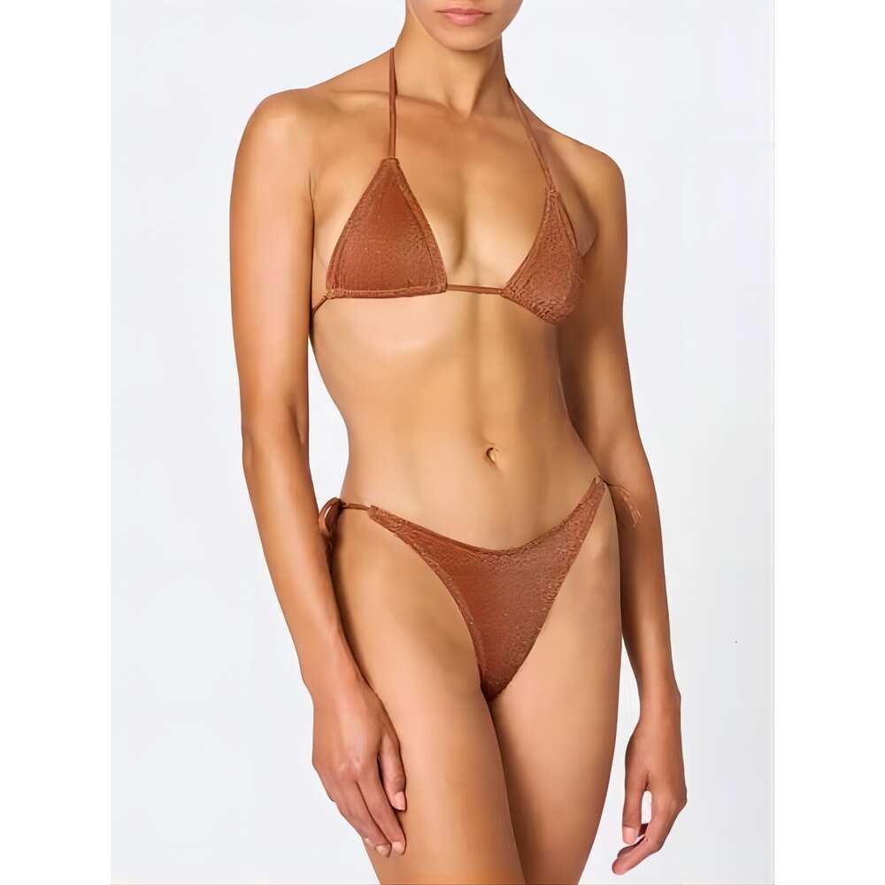 Womens Rinabe Push Bikinis 2024 Halter Swimsuit Women Gradient Print Swimwear Sexy Thong Bathing Suit Lace Up Triangl Dx3 Ggitys Fo7i
