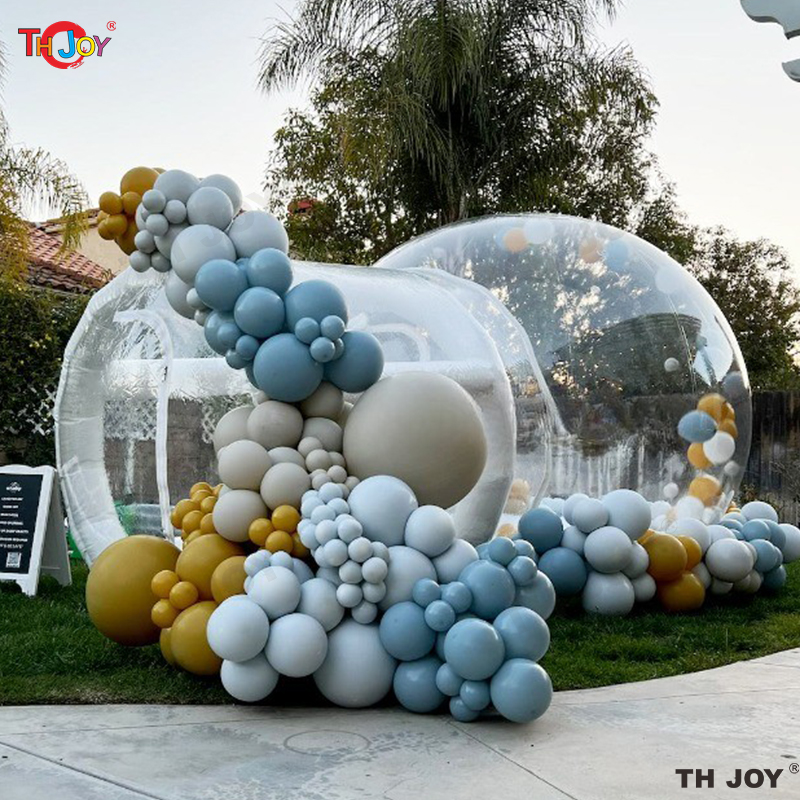 wholesale Games Activities Kids Transparent Inflatable Ball Igloo Dome Tent With Balloons White Bubble House For Outdoor Party Events