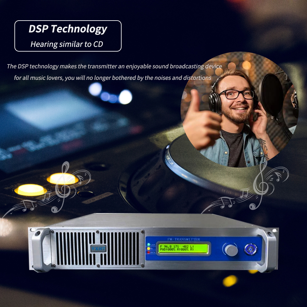 1KW FM Transmitter 1000w fm transmitting equipment for radio station