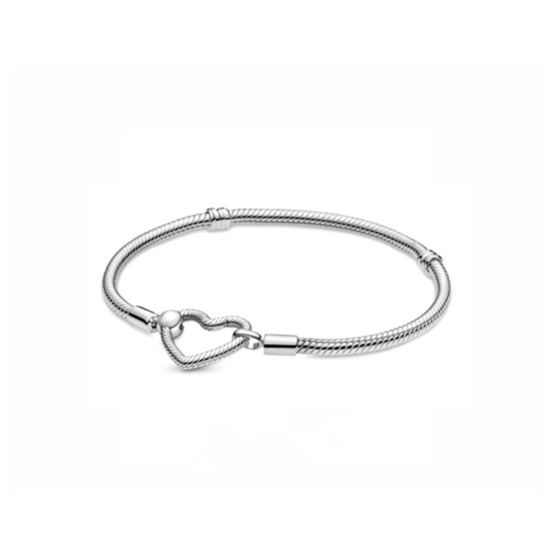 S925 Sterling Silver Hiphop Cuban Miami Chain Bracelets Men Women with Original BOX fits pan Authentic Birthday Gift Christmas Jewelry BR049