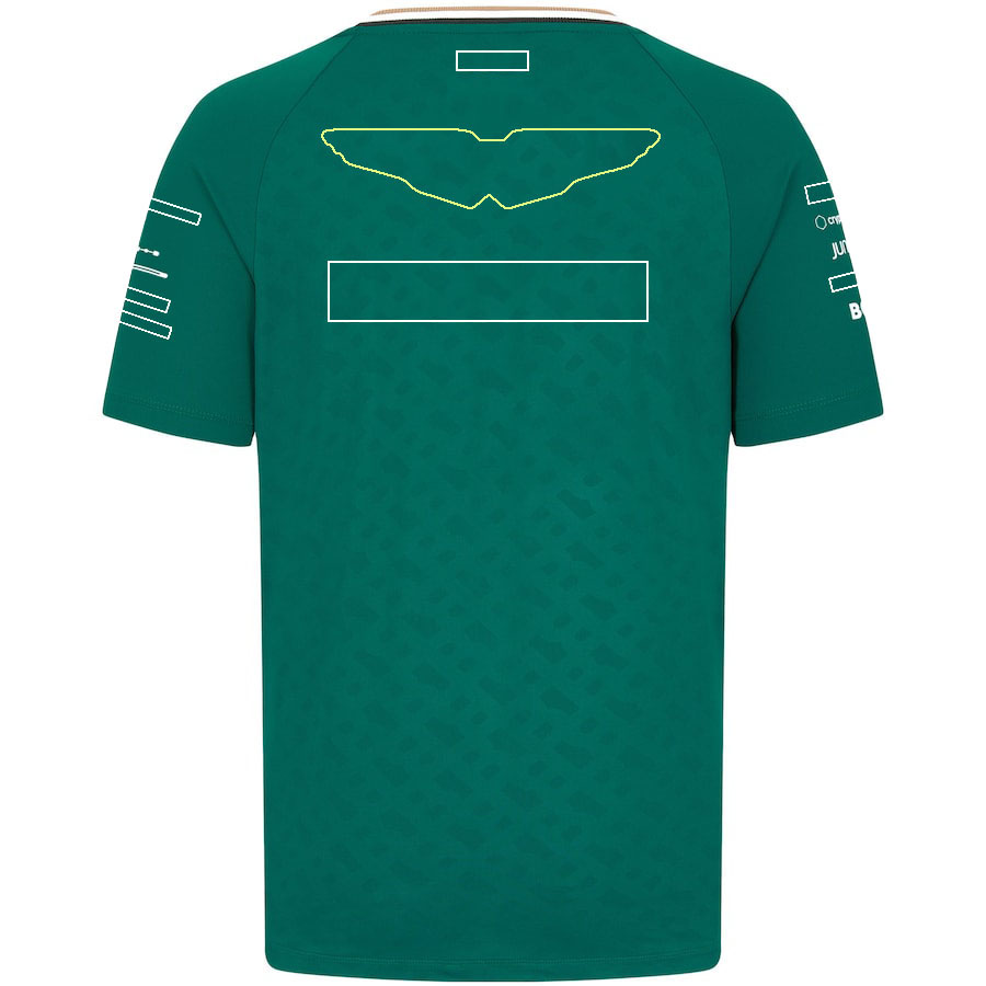 official 2024 new racing sports round neck short sleeve quick-drying clothes F1 plus size team driver T-shirt free shipping