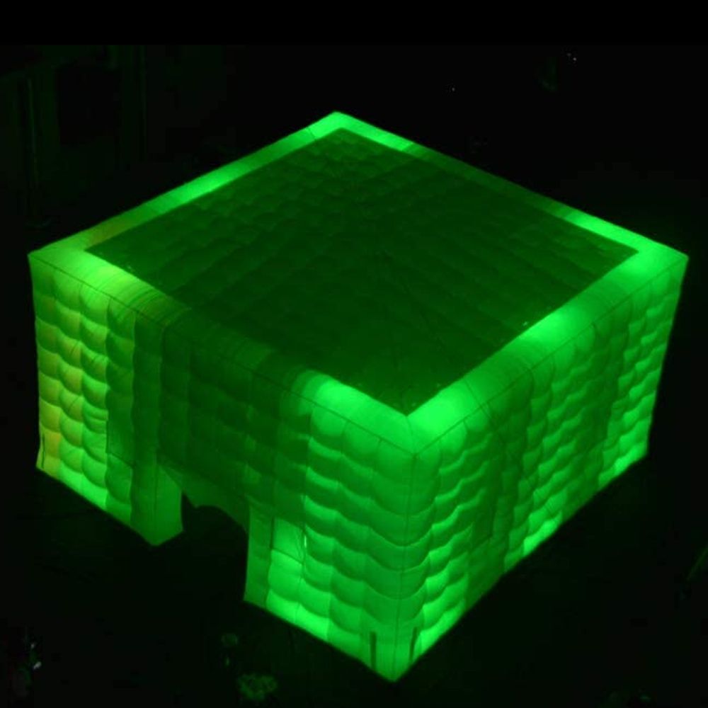 wholesale New Arriver White Inflatable Cube Tent Cubic Marquee House Square Party Wedding Cinema Building Customized For USA