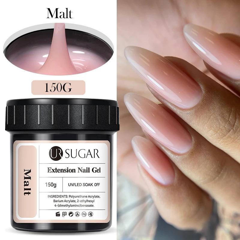 UR SUGAR 150g Quick Extension Nail Gel Polish Acrylic Crystal Nude UV Hard Gel Soak Off UV LED Nails Art Construction Gel Vernis 240220