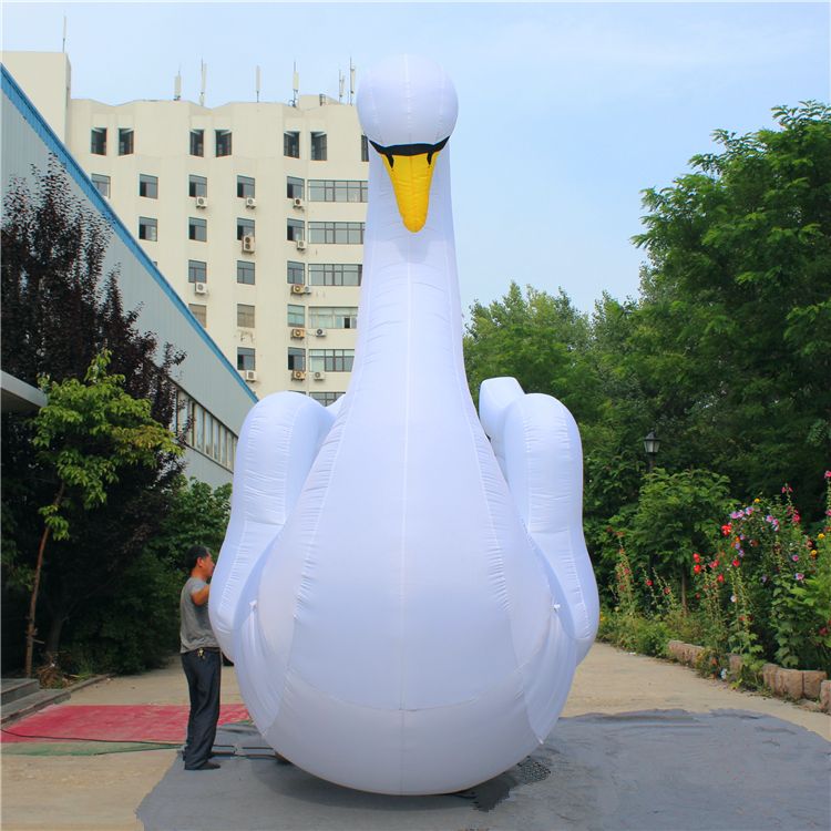 Giant Inflatable Balloon Swan Mascot For City Event Decoration or Advertising Inflatables