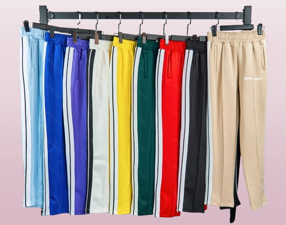 s Pants 22SS Logo letters Striped Side Zipper Retro Campus Men Women Sports Casual Pants 4109 03