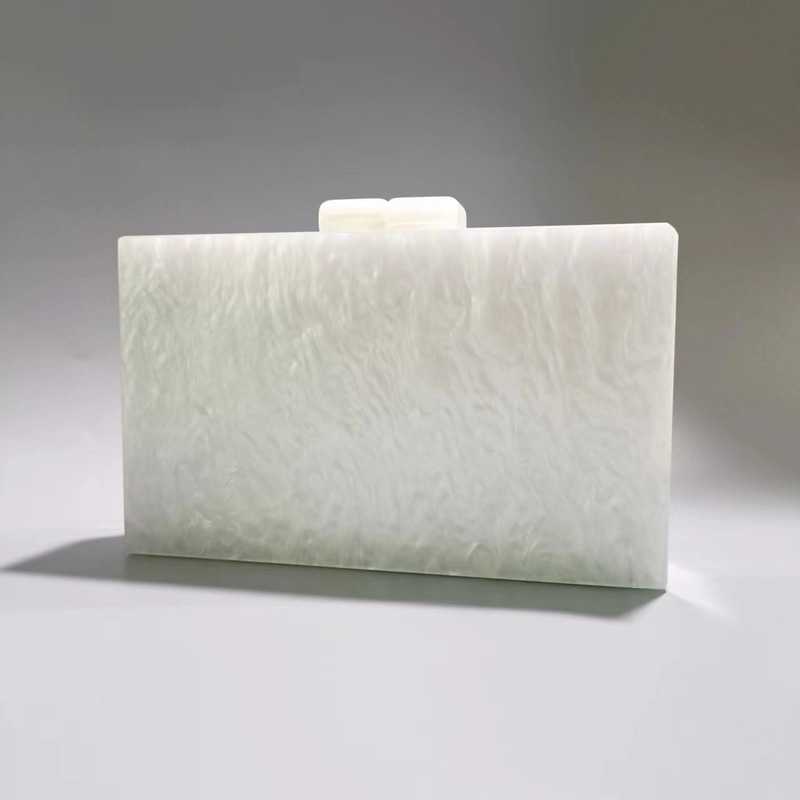 Fashion Women's New Beaded Acrylic Evening Bag Single Shoulder Crossbody Wedding Banquet Clutch Bag 031724