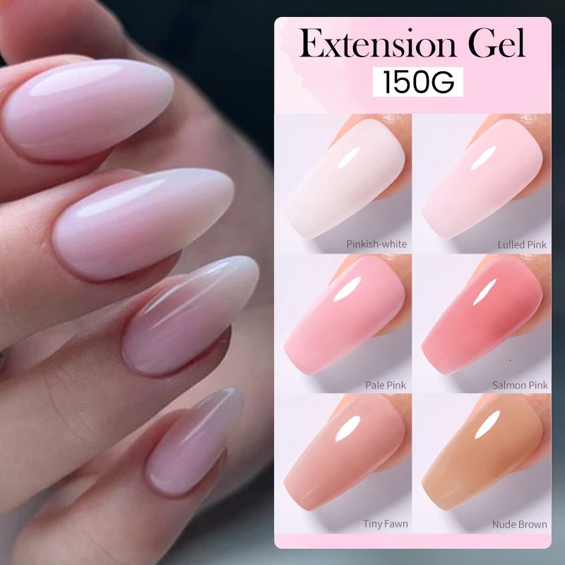 UR SUGAR 150g Quick Extension Nail Gel Polish Acrylic Crystal Nude UV Hard Gel Soak Off UV LED Nails Art Construction Gel Vernis 240220