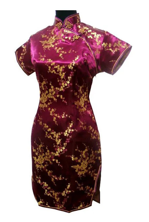 Black Traditional Chinese Women Qipao Dress Sexy Short Mini Cheongsam Handmade Button Flower Large Size 3XL 4XL 5XL 6XL 240220
