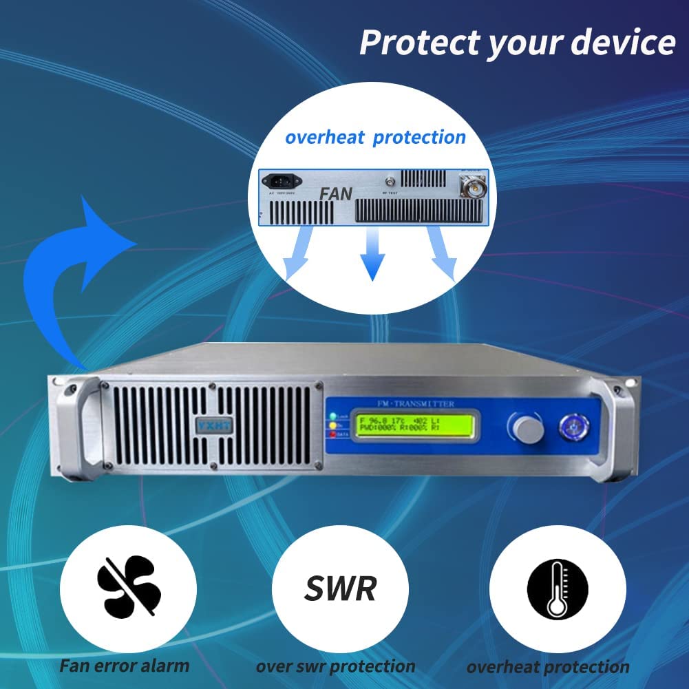 1KW FM Transmitter 1000w fm transmitting equipment for radio station