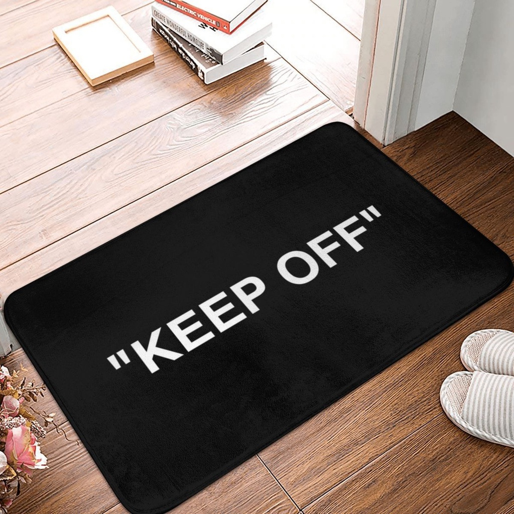 Crystal Veet Printing Polyester Mat, English Letters Entrance Door Floor Mat