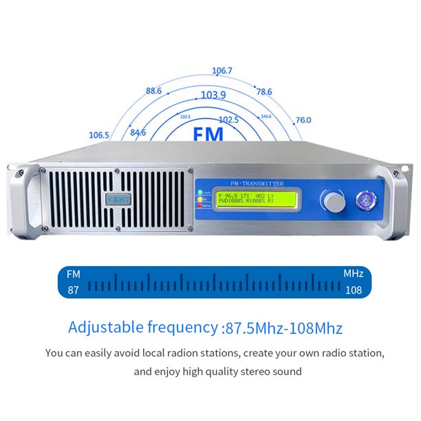 1KW FM Transmitter 1000w fm transmitting equipment for radio station