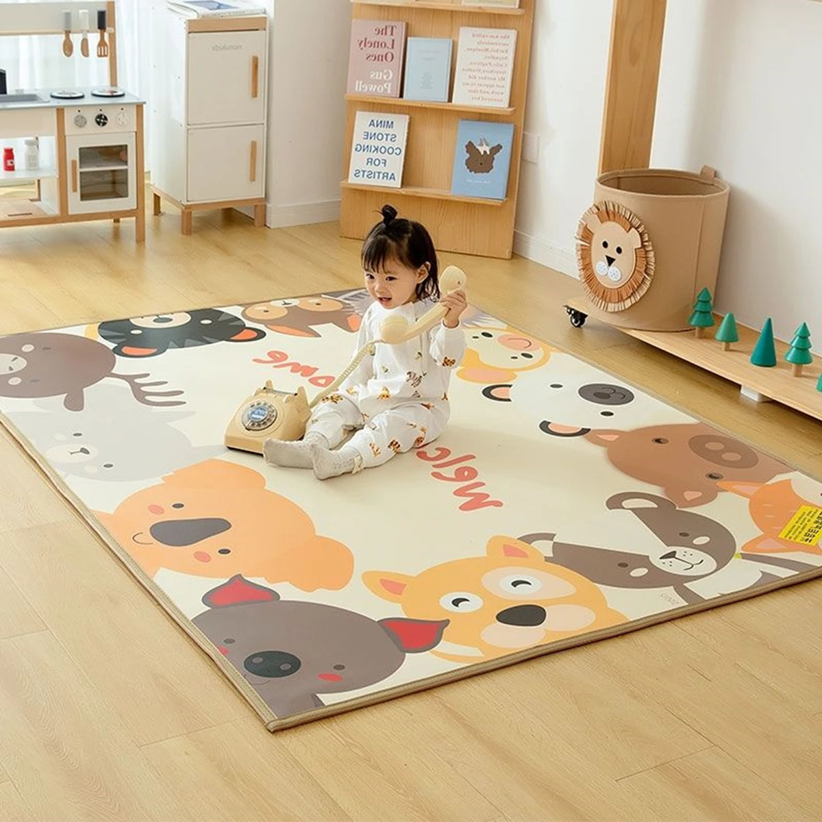 Thick Nontoxic 1CM EPE Baby Activity Gym Crawling Play Mats Folding Mat Carpet Game for Childrens Safety 240223