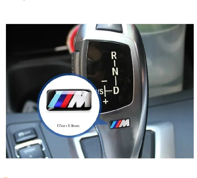 19mm 3D Emblem Sticker Decals Logo For bmw M Series M1 M3 M5 M6 X1 X3 X5 X6 E34 E36 E6 car styling stickers
