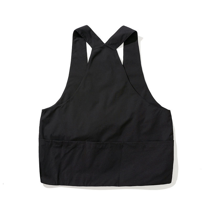 INFLATION Men Streetwear Suit Male Utility Vest Jacket In Soild Color Men Shorter Shorts With Elastic Waist In Khaki Color 201109