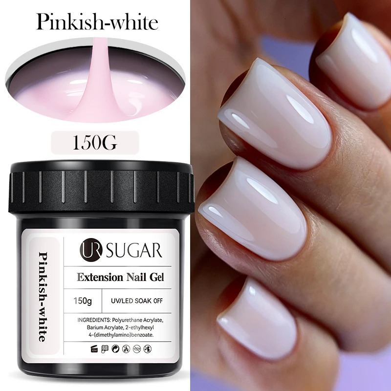UR SUGAR 150g Quick Extension Nail Gel Polish Acrylic Crystal Nude UV Hard Gel Soak Off UV LED Nails Art Construction Gel Vernis 240220