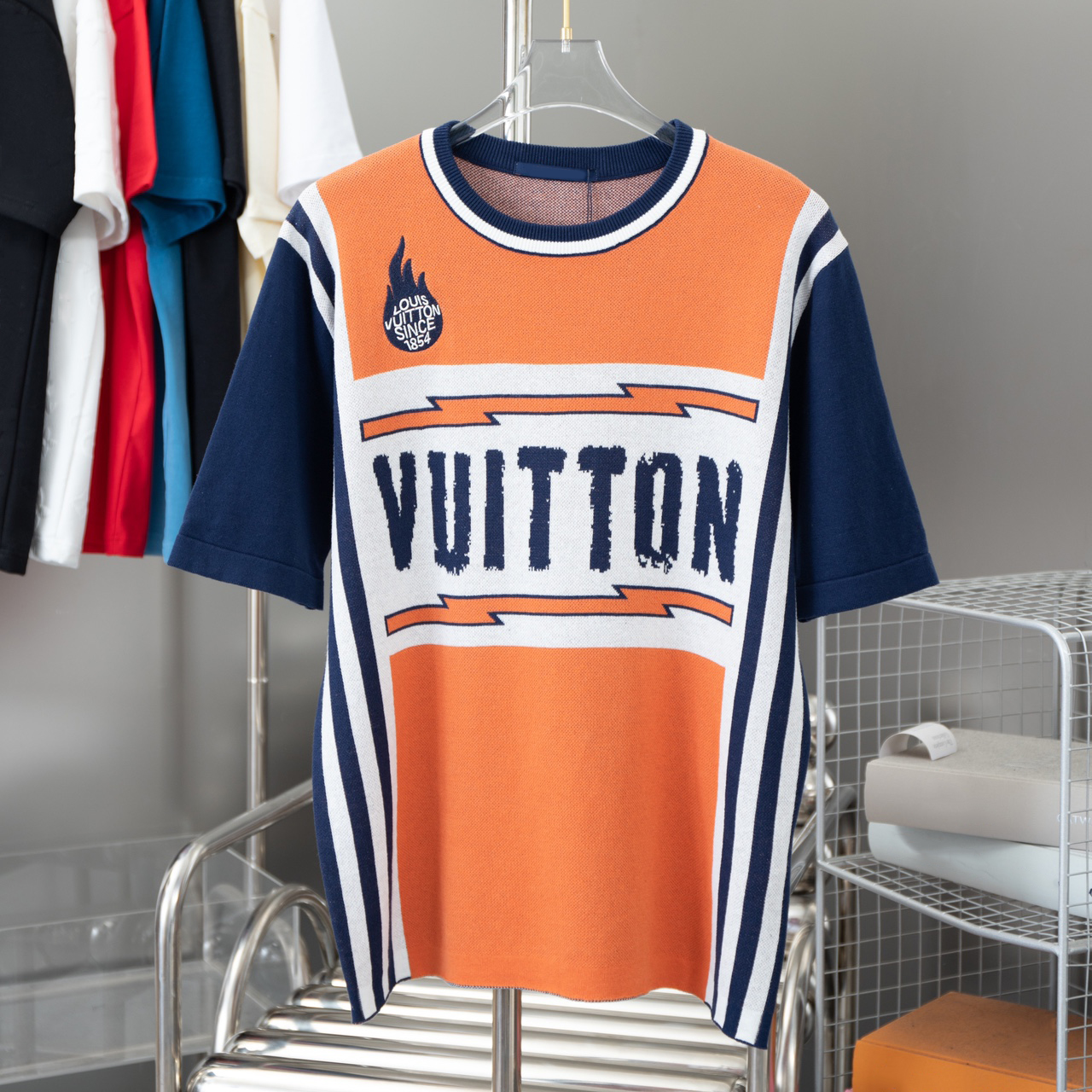 New Luxury Knitwear Men's T Shirts Designer Three-Dimensional Embroidered letters Crewneck Men And Women couples tops