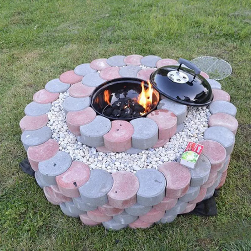 Garden DIY Plastic Mold Path Pavement Model Concrete Stepping Stone Cement Brick Maker JAN88 240220