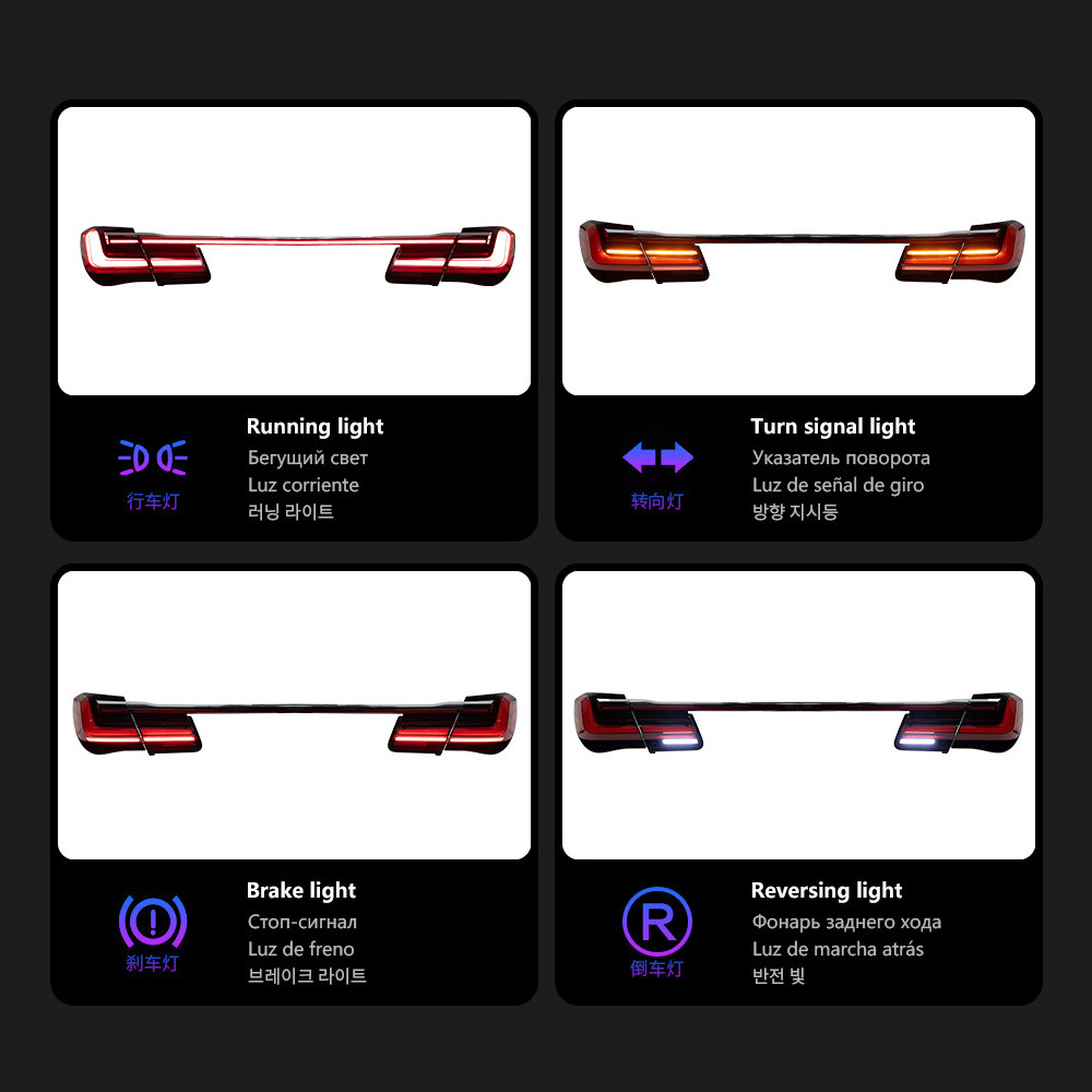Car Styling for BMW 7 Series F02 LED Tail Light 2009-20 15 730I 740I 760I Rear Brake Lights LED Turn Signal Taillight
