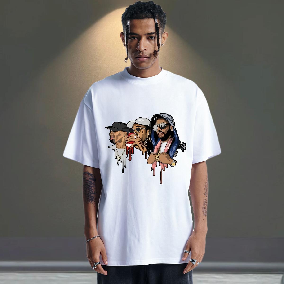 Cool Mens T Shirts Spring Summer Round Neck Short Sleeve Men Tees 2024 New White Plus Size Tees Shirts