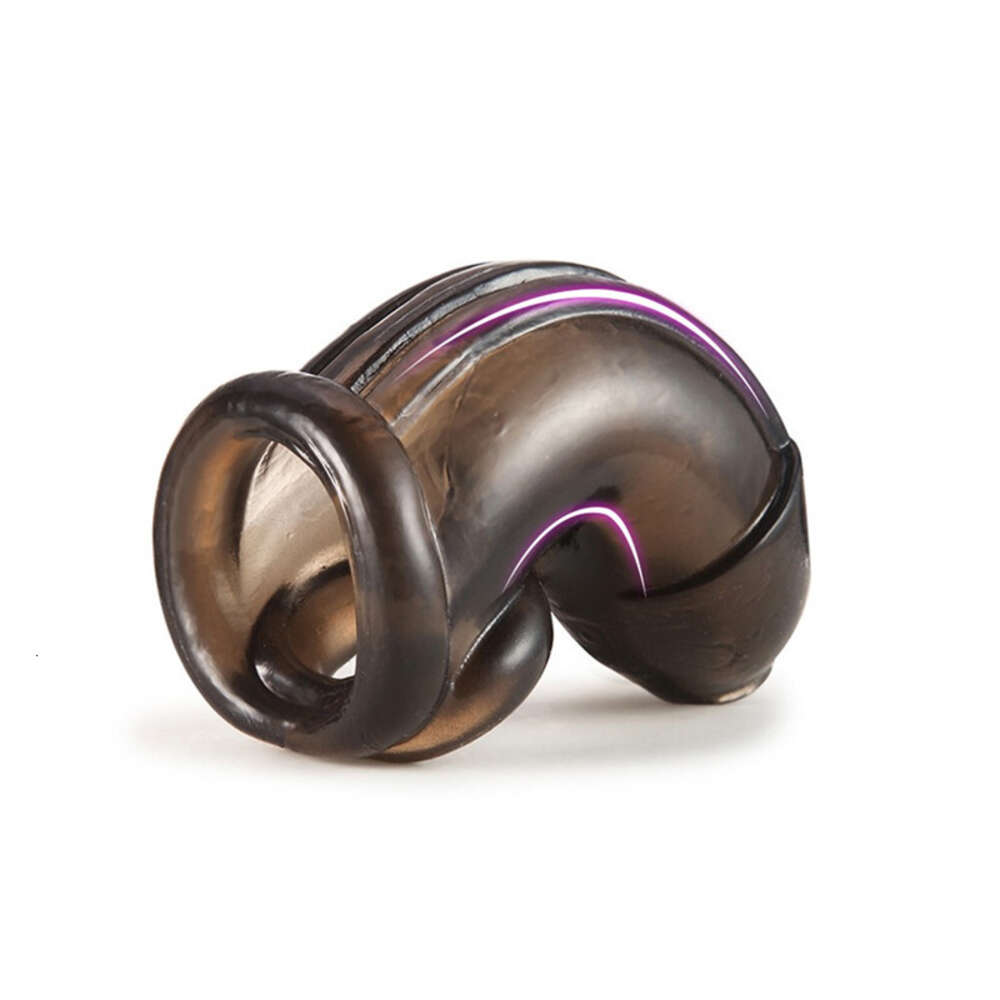 chastity cage Quality High Penis Sleeve for Mens Soft Adult Sex Toys Penis Chastity Stretchy Delay Lock Cage Scrotum Ring Glans Rings for Men s
