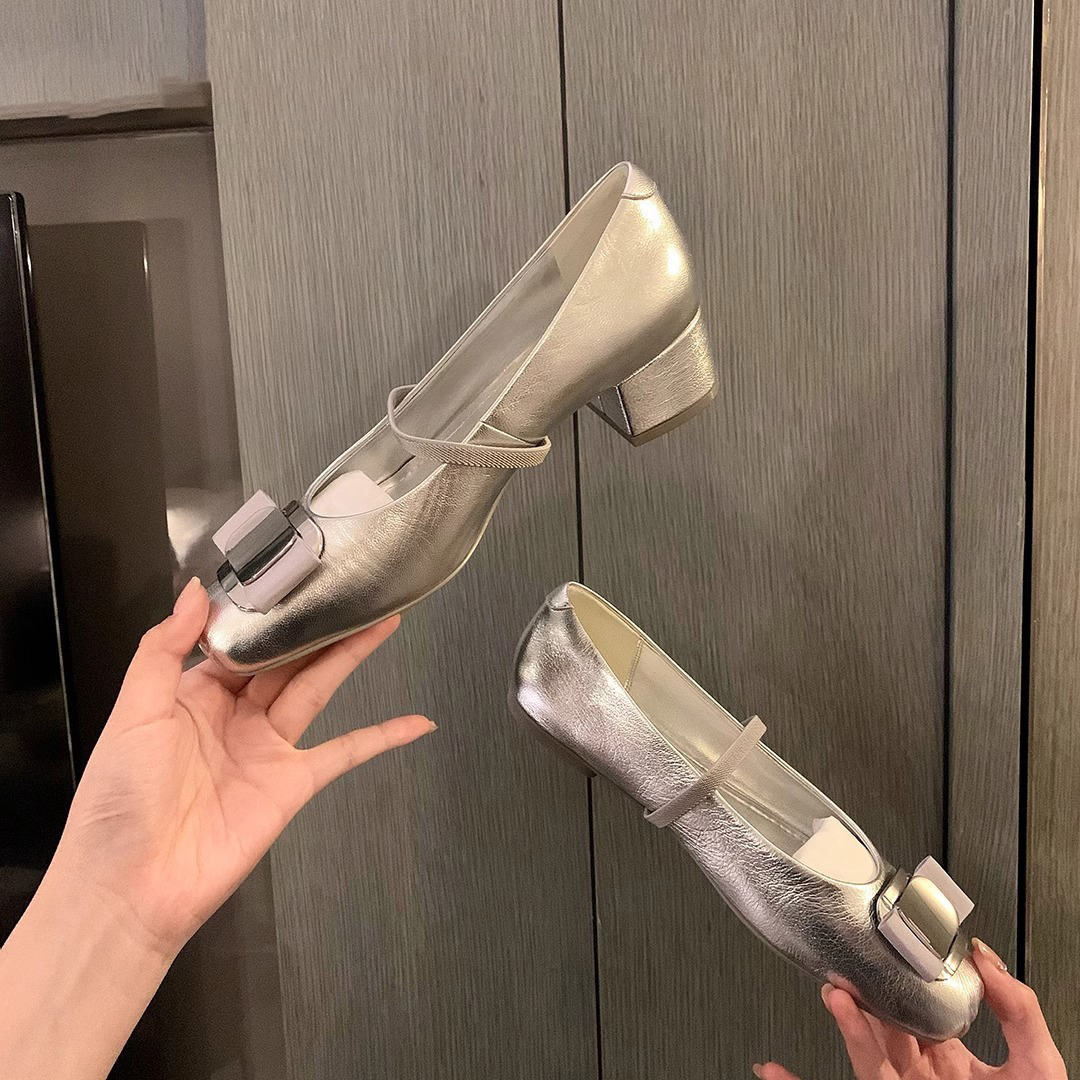 bow sole for soft Square women's flat bottomed ballet free shipping single shoes Lhshoe