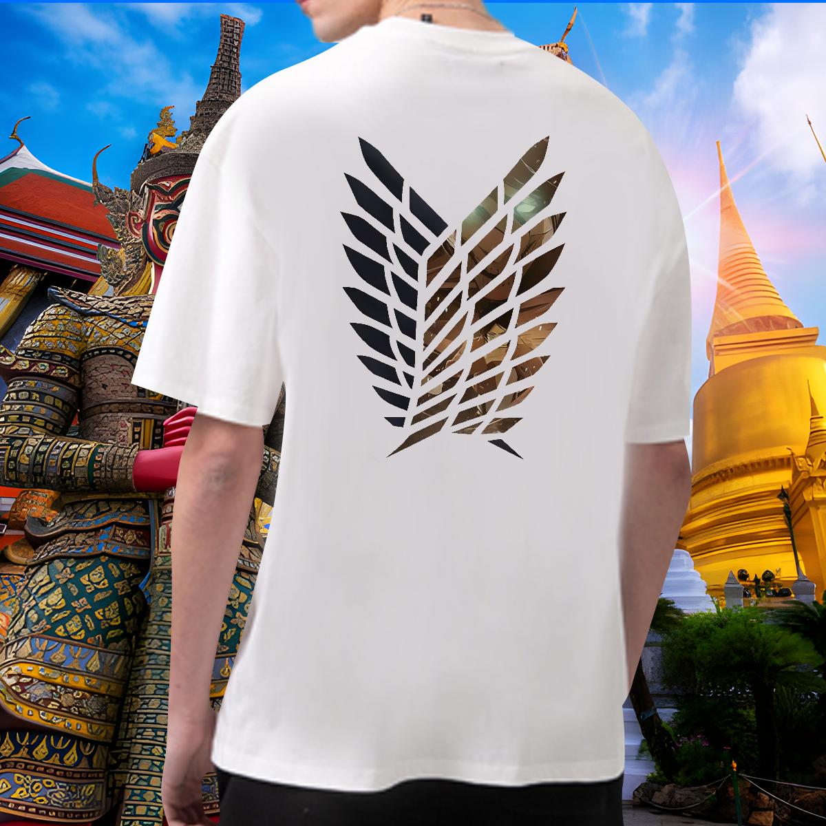 Fashion Designer Man T Shirts DIY Anime Casual Beach Men Tees Cotton Breathable Short Sleeve Classic Tshirts