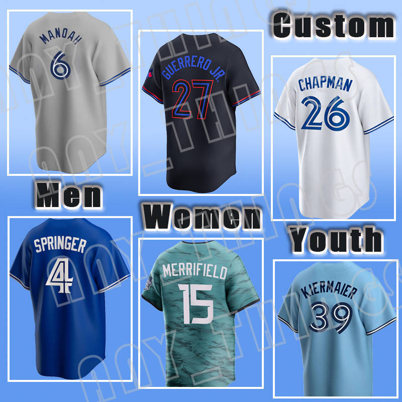 Vladimir Guerrero Jr 2024 City Connect Toronto Jersey Blue George Springer Jays Baseball Jerseys Bo Bichette Cavan Biggio Justin Turner Kevin Kiermaier Joe Carter