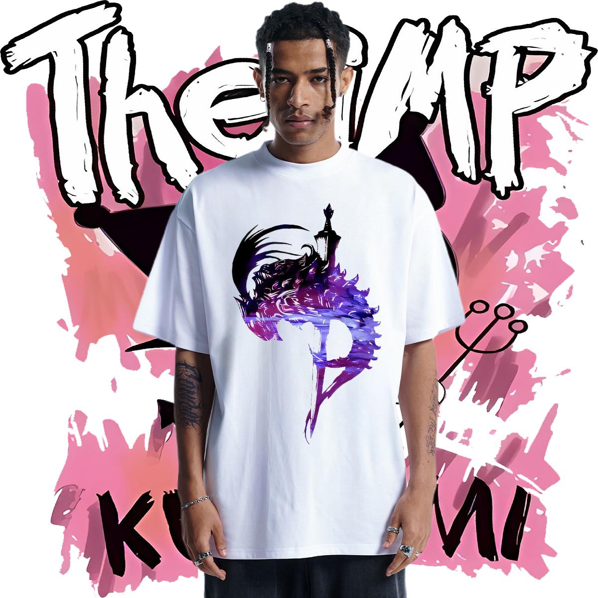 Loose Fit T Shirts Men Casual Beach Cotton Breathable Short Sleeve Men Tees DIY Customized Cartoon Print Top Tees