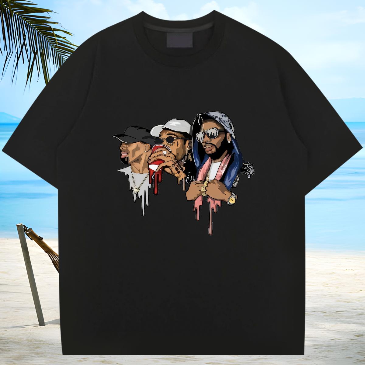 Comfortable T-Shirts Casual Daily Wear Round Neck Short Sleeve Tshirt for Man Woman Fashion DIY Anime Polos