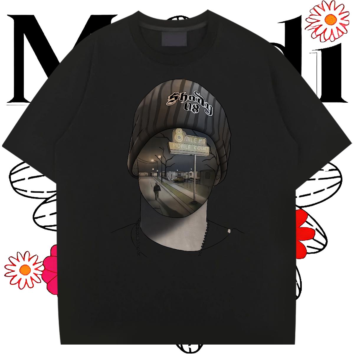 Cool T Shirt For Man Beach Crew Neck Cotton Men Tshirts Fashion Design Cartoon Printing S-3XL Tops Tees