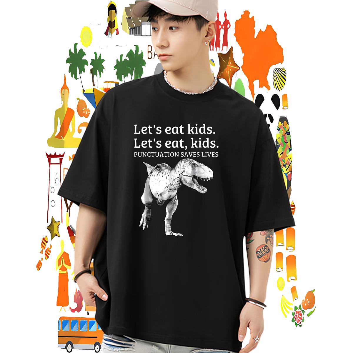High Quality Man T Shirts Daily Wear Breathable Short Sleeve Men Tees Customized Cartoon Printing S-3XL Tee Shirt