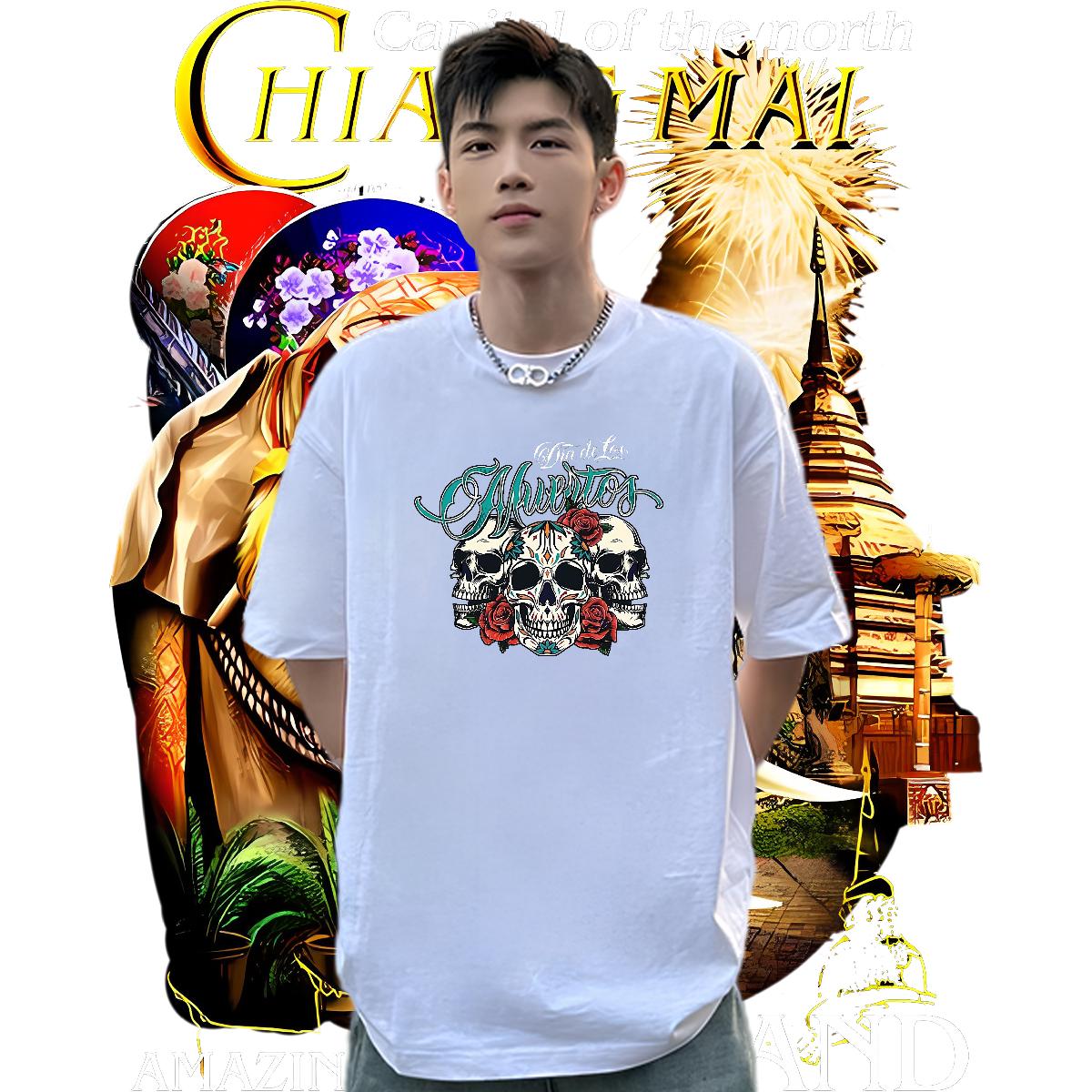Soft Man T Shirts High Street Hip Hop Crew Neck Cotton Couples T Shirts New Plus Size Cartoon Clothes