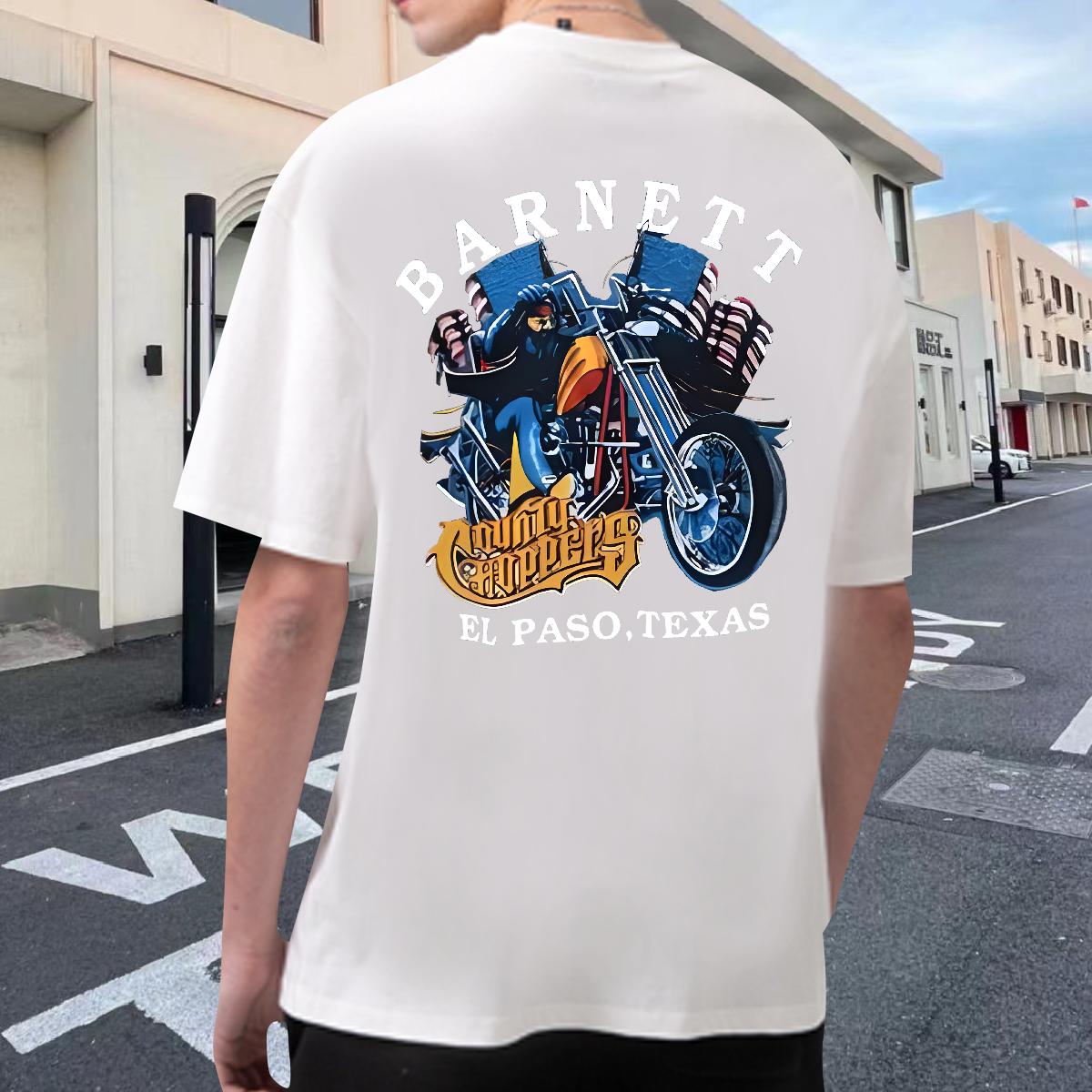 New T-Shirts for Men Custom Print Plus Size Street Casual Mens Tshirts Crew Neck Cotton Breathable Popular Tshirts
