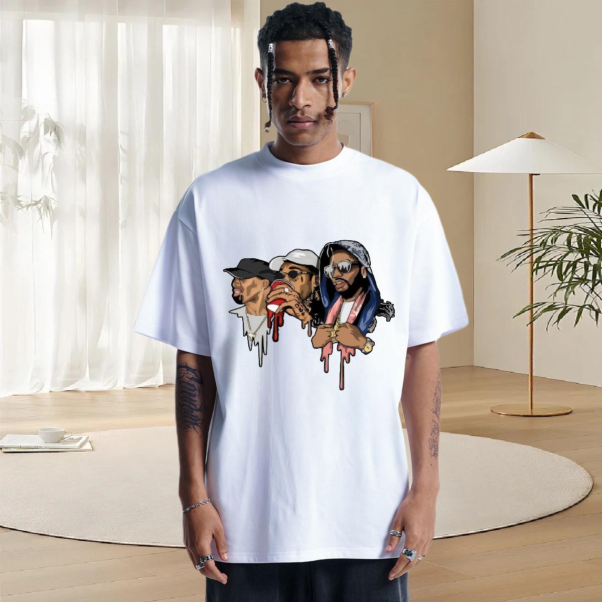Soft T-Shirts Casual Daily Wear Cotton Breathable Soft Men Tshirts New Arrival Custom Print Plus Size Tops Shirt