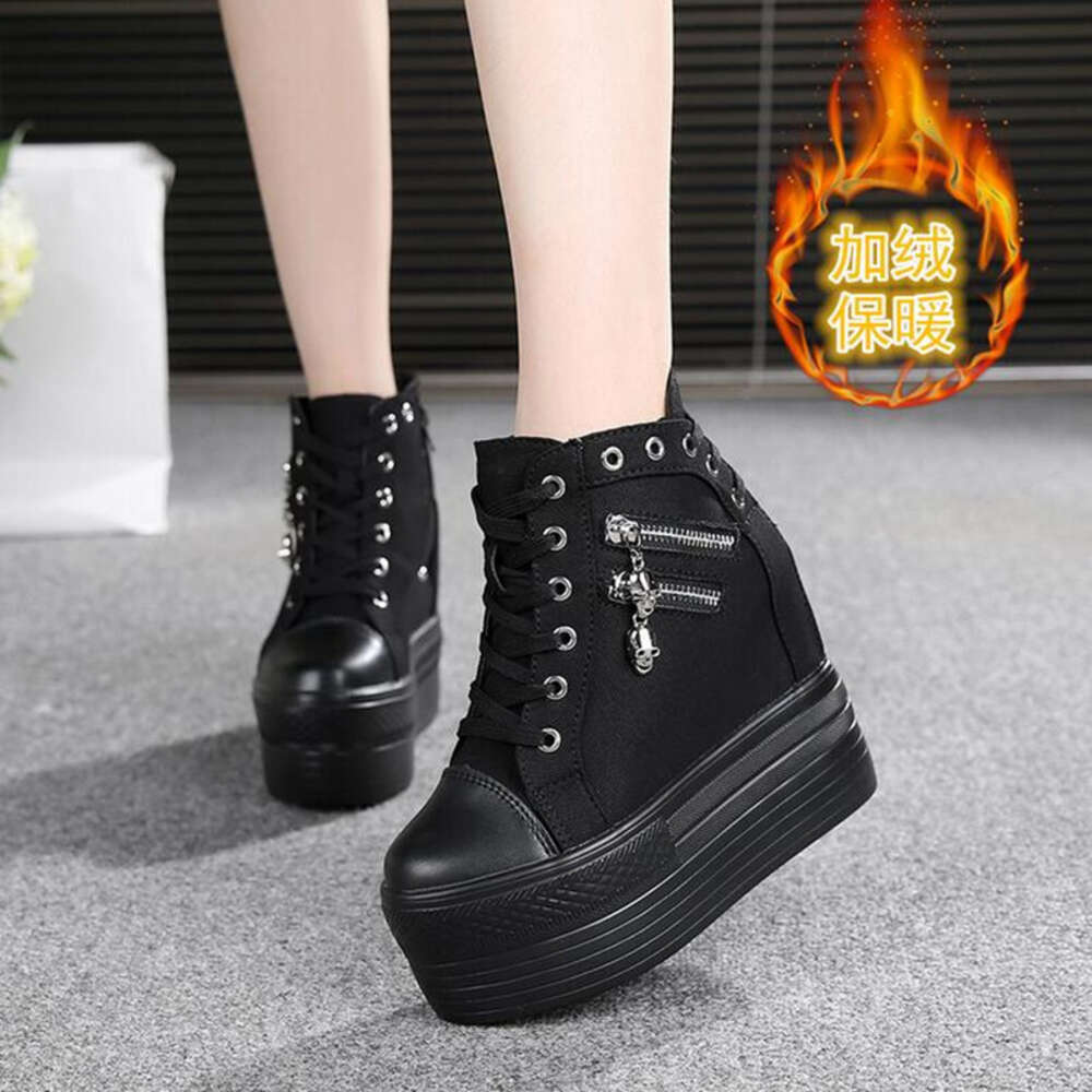 NEW Brand Hidden Heels Platform Sneakers Women Breathable Air Wedge Sock Shoes Woman Casual Ladies Boots Zapatos Mujer 2024 W05