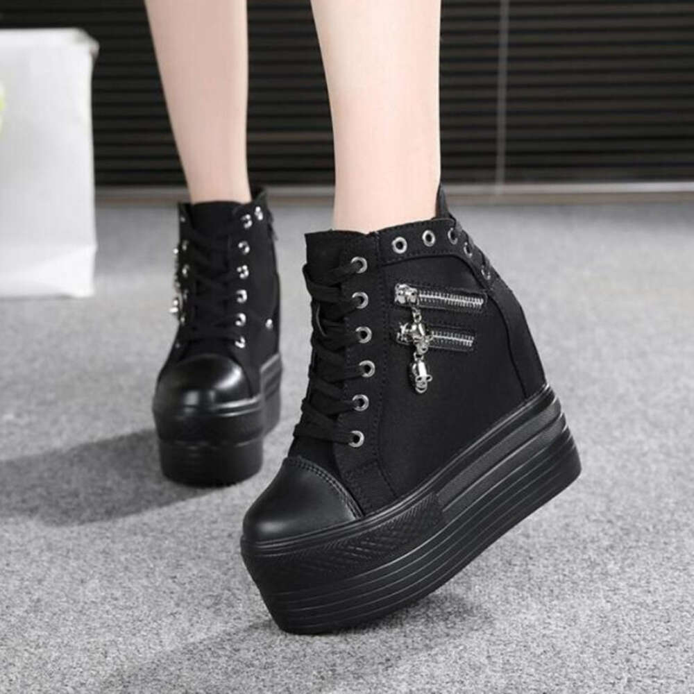 NEW Brand Hidden Heels Platform Sneakers Women Breathable Air Wedge Sock Shoes Woman Casual Ladies Boots Zapatos Mujer 2024 W05