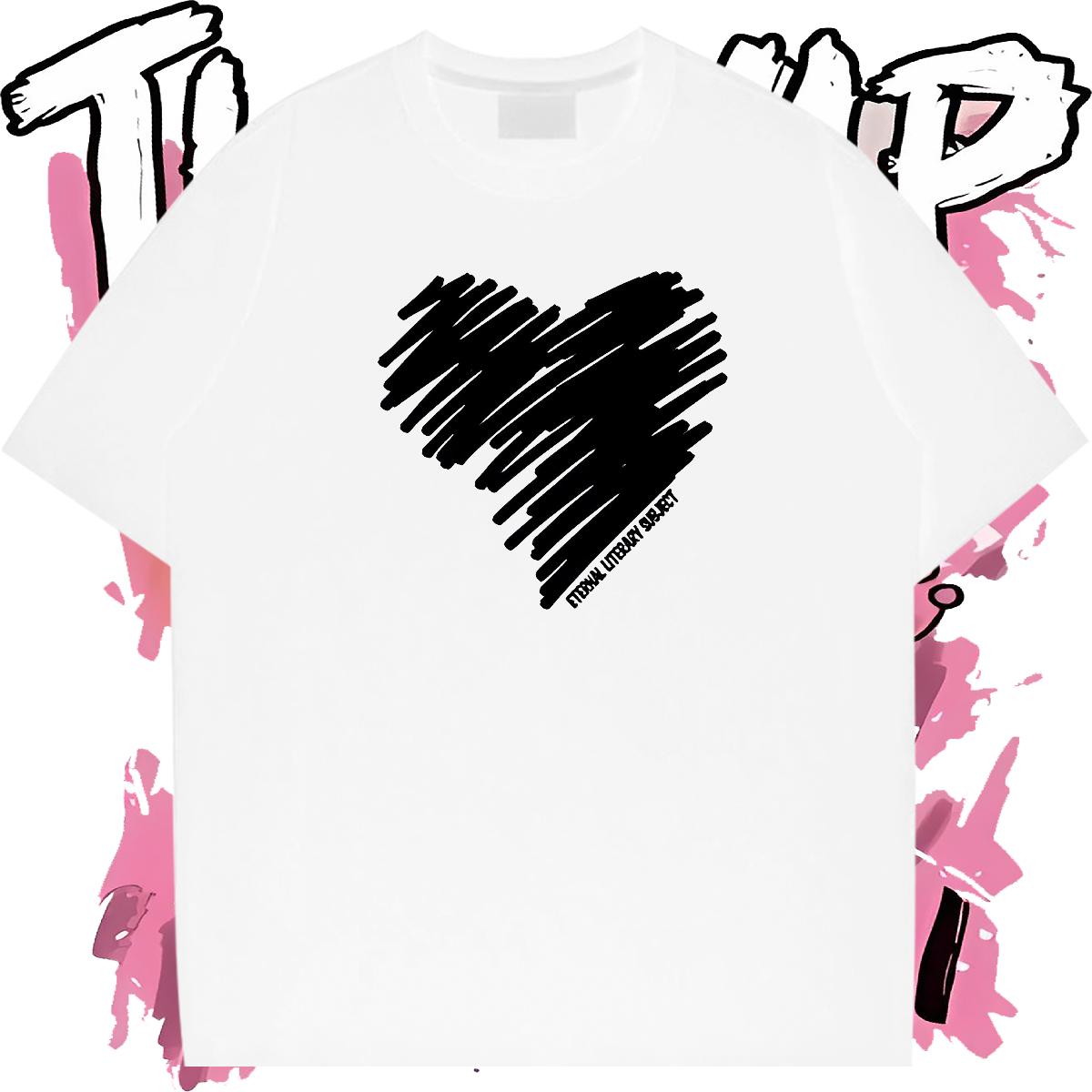 Wholesale T shirt White Plus Size Street Wear Tshirts 180g Cotton Unisex Tees