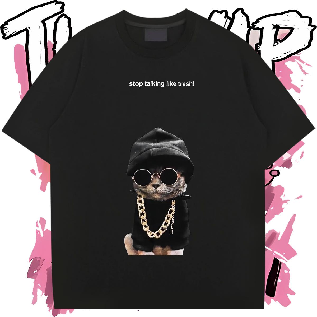 DIY Men T Shirts Short sleeve Cotton Soft Hip Hop Street Men Tees Anime Unisex Tops