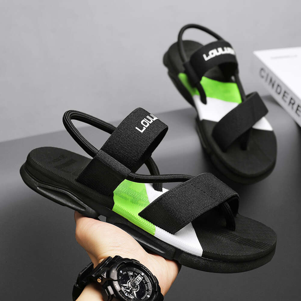 Men Beach Sandals Shoes Roman Summer Outdoor Slippers Size 39-44 black ed20d
