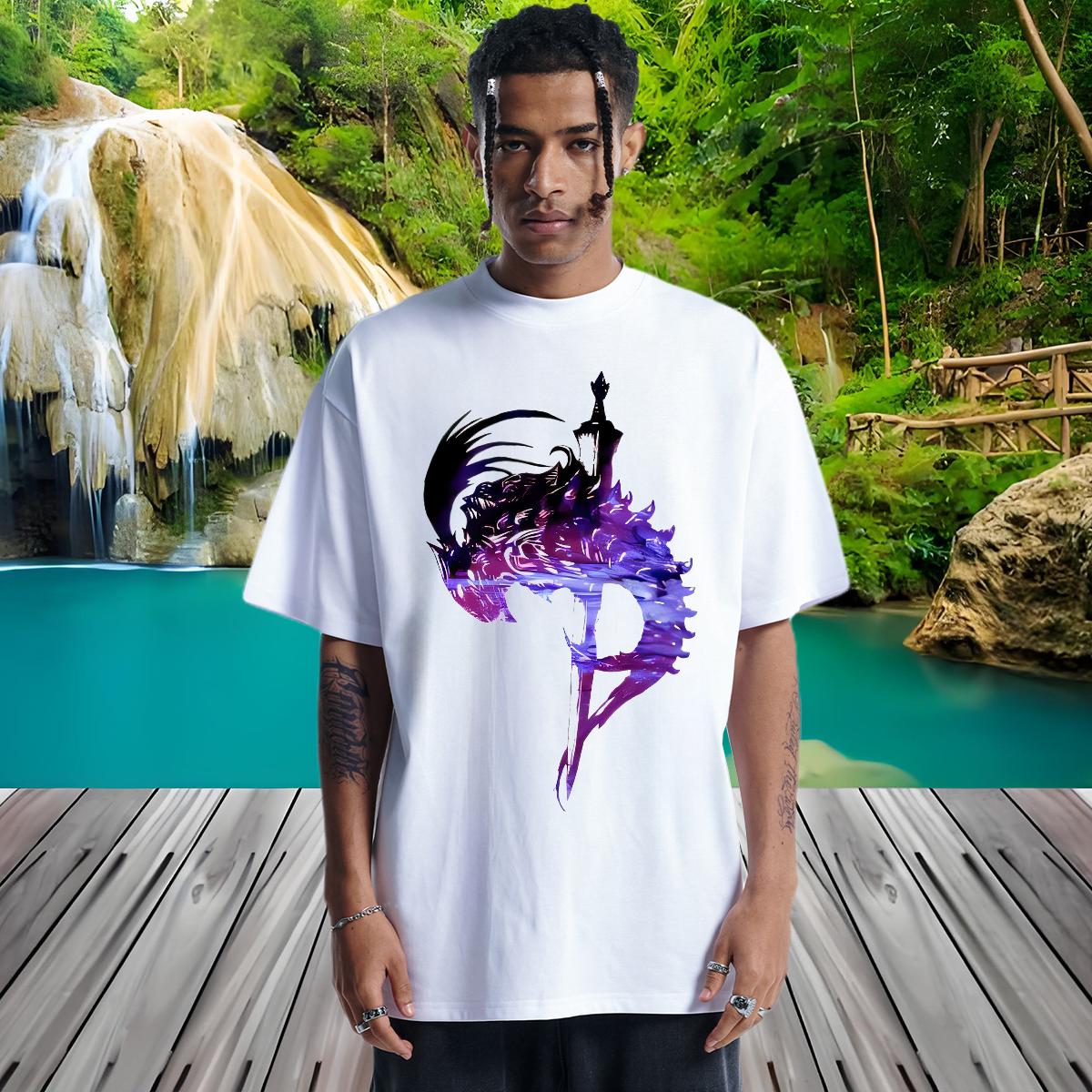 5A Man T Shirts Street wear Hip Hop Cotton Breathable Tshirts 2024 Summer Custom Print Oversized Polos