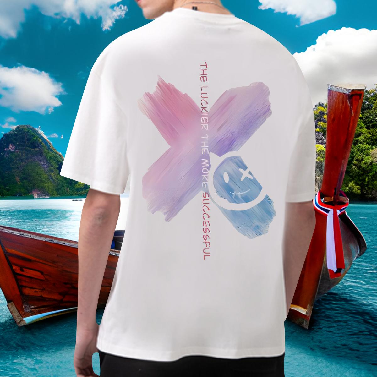 Stylist T Shirt For Man DIY Mens Tshirts High Street Hip Hop Breathable Crew Neck Brand Tops