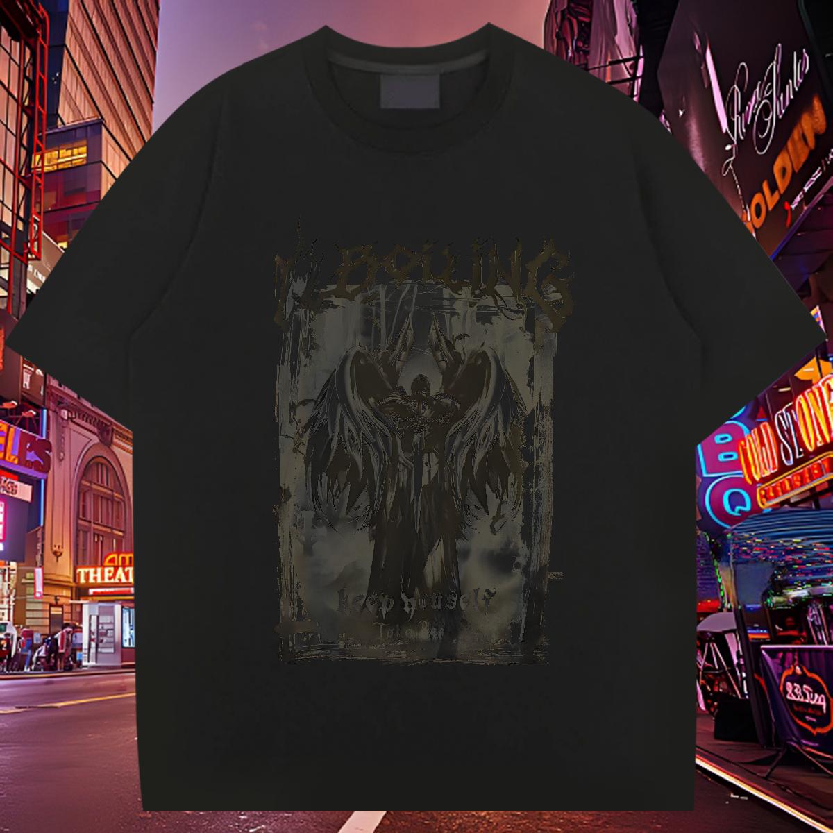 Wholesale Mens T Shirts Custom Couples T Shirts Street Breathable Crew Neck Comfortable Tees