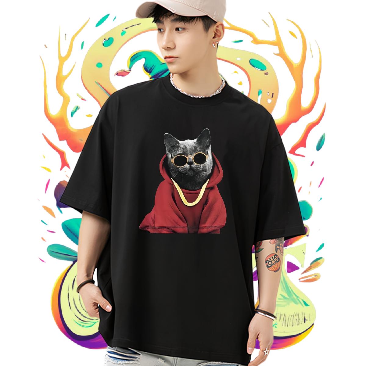 Brand Men T Shirts Street wear Hip Hop Breathable Short Sleeve Men Tshirts 2024 New Plus Size Cartoon Polos