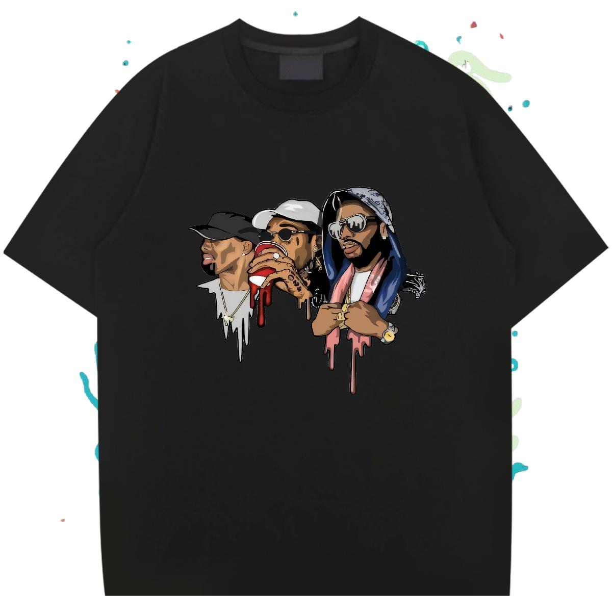 Classic T Shirt For Man Hip Hop Street Short Sleeve Cotton O-Neck Couples T Shirts New Graphic Polos