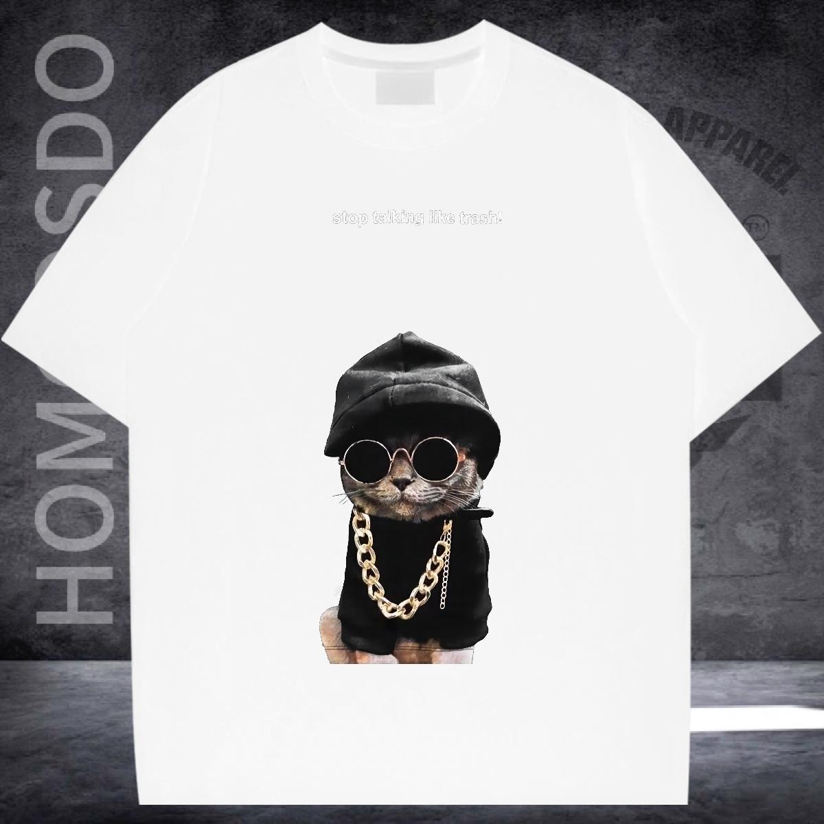 Cool Design T Shirt For Man High Street Hip Hop Breathable Short Sleeve Men Tees New Arrival Custom Printing Tees Shirts